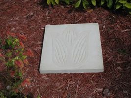 DIY Tulip Flower Stepping Stone Concrete Mold, Large 18x18x2.25", FAST FREE SHIP image 2