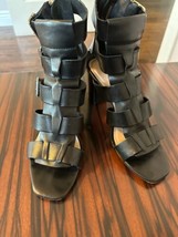 Pre-owned LOEFFLER RANDALL Black Caged Sandals SZ 8.5 - $68.31