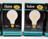 Halco A15CL40 40W Appliance Fan Utility Light Bulb Clear A15 6017 Lot of 4 - £8.82 GBP
