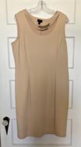 ILE New York Elegant Tan Sleeveless Dress Size 14 - $29.10