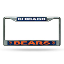 Chicago Bears License Plate Frame Chrome Printed Insert - €45,19 EUR