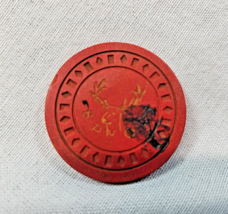 Vintage BPOE Benevolent and Protective Order of Elks 174 Red Poker Chip - £7.74 GBP