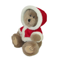 Vintage Wishpets Teddy Bear Plush 9&quot; Theodore Christmas Santa 1997 #1402 Collect - £9.45 GBP