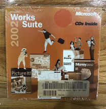 Microsoft Works Suite 2002 SEALED!  for Windows CD&#39;s FROM DELL Brand new! - £7.66 GBP