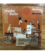 Microsoft Works Suite 2002 SEALED!  for Windows CD&#39;s FROM DELL Brand new! - £7.66 GBP