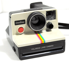 Vintage Polaroid SX70 One Step Land Camera Rainbow Stripe Untested - $26.50