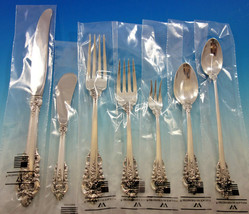 Grande Baroque by Wallace Sterling Silver Flatware Set Service 70 pc Dinner New - £4,716.98 GBP