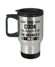 Cook Travel Mug - 14 oz Insulated Coffee Tumbler For Office Co-Workers Men  - £14.90 GBP