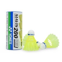 Yonex MAVIS 200 3 Pics Nylon Shuttlecock Badminton Yellow MID Speed All-... - $22.41