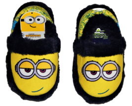 Minions Movie Rise Of Gru Plush Slippers Toddler&#39;s Size 7-8, 9-10 Or Boys 11-12 - £16.05 GBP