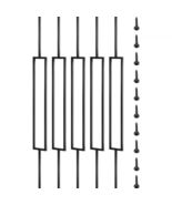  Deck Balusters, 10 Pack Metal Deck Spindles, 44\"x0.5\" Staircase Balus... - $98.83