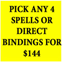 SPELL WORKS ONLY ( NO JEWELRY) PICK ANY 4 FOR $144  OFFERS MAGICK WITCH ALBINA - $197.14 CAD