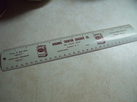 Trenton Cracker (OTC) Company (oyster soup cracker) Vintage Metal Ruler  - $19.00