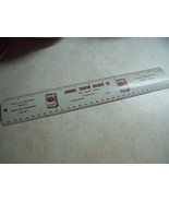 Trenton Cracker (OTC) Company (oyster soup cracker) Vintage Metal Ruler  - £14.90 GBP