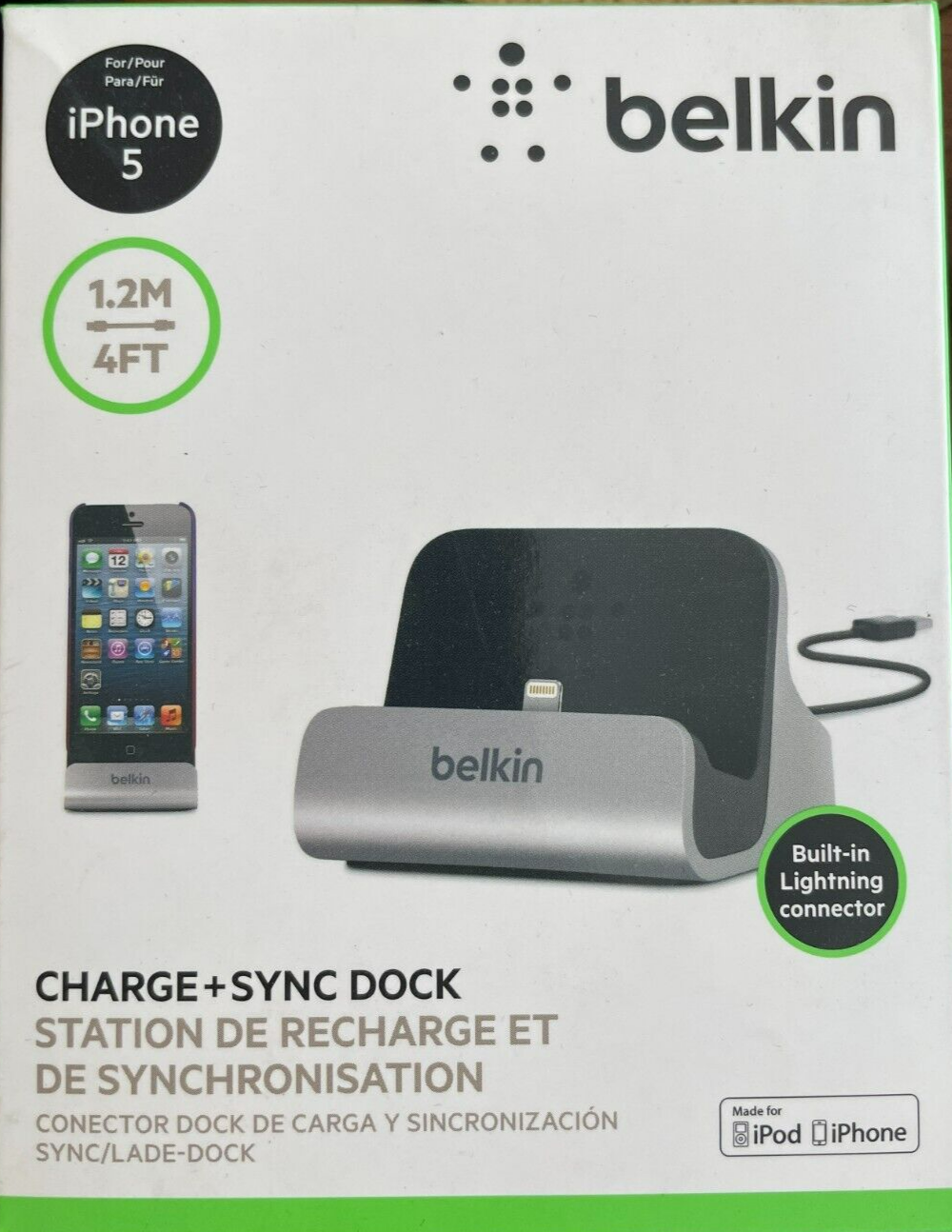 Belkin - F8J045BT - Charge + Sync Dock for iPhone 6 / 6 Plus and 5 / 5S / 5c - $39.95