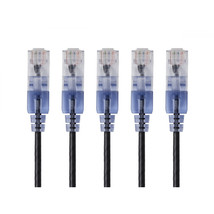 Monoprice 15129 SLIM CAT6A CABLE - 5-PACK - 3FT BLACK - £29.63 GBP