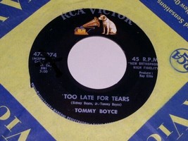 Tommy Boyce I&#39;ll Remember Carol Too Late For Tears 45 Rpm Record RCA Label - £15.62 GBP