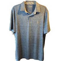 IZOD GOLF Men’s Size L Blue Short Sleeve 1/4 Button Polyester Polo Shirt - $19.80