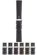 Morellato Biking Carbon Fibre Grain Watch Strap - Black/White - 20mm - Chrome-pl - £24.34 GBP