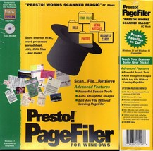 Presto! PageFiler (Presto! Works Scanner Magic) CD-ROM for Windows - NEW in BOX - £3.13 GBP