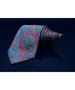 JZ RICHARDS BOULDER SILK TIE BLUE RED PAISLEY  HAND MADE IN USA -NWT - $843.82 MXN