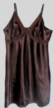 Secret Treasures Womens EX 16-18 Slip Gown Lingerie Brown Adjust Spaghet... - £11.08 GBP