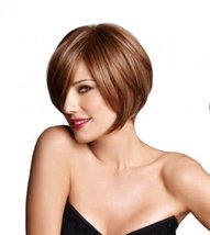 Angle Bob Lace Front wig by Daisy Fuentes WOW (2/4R Black Brown) - $124.95