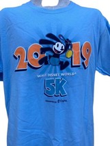 WALT DISNEY WORLD 5K 2019 RACE  LIGHT BLUE M T-SHIRT Felix the Cat Hanes - $10.88