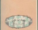 Cafe La Scala Menu Cucina Italiano The Island of Garlic Northern Califor... - £14.19 GBP