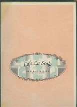 Cafe La Scala Menu Cucina Italiano The Island of Garlic Northern California  - £14.20 GBP