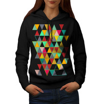Wellcoda Geometric Stylish Womens Hoodie, Abstract Casual Hooded Sweatshirt - £29.05 GBP