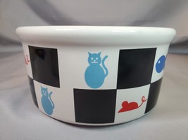 Universal Good Cat Pet Food Water Dish Riviera Van Beers Signature Stoneware - £14.99 GBP