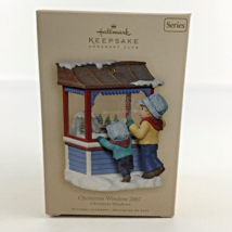 Hallmark Keepsake Christmas Windows 2007 Ornament Whistle Stop Train Shop New - £25.01 GBP