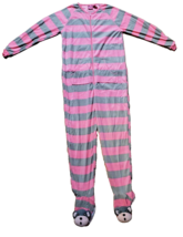 Women&#39;s Monkey Pink Footed Pajamas Drop Seat Cute One Piece PJ SMALL NEW... - £27.82 GBP