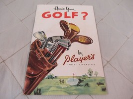 How&#39;s Your Golf? Booklet by Player&#39;s Mild Cigarettes Links Sporting Smoking 1956 - £11.99 GBP