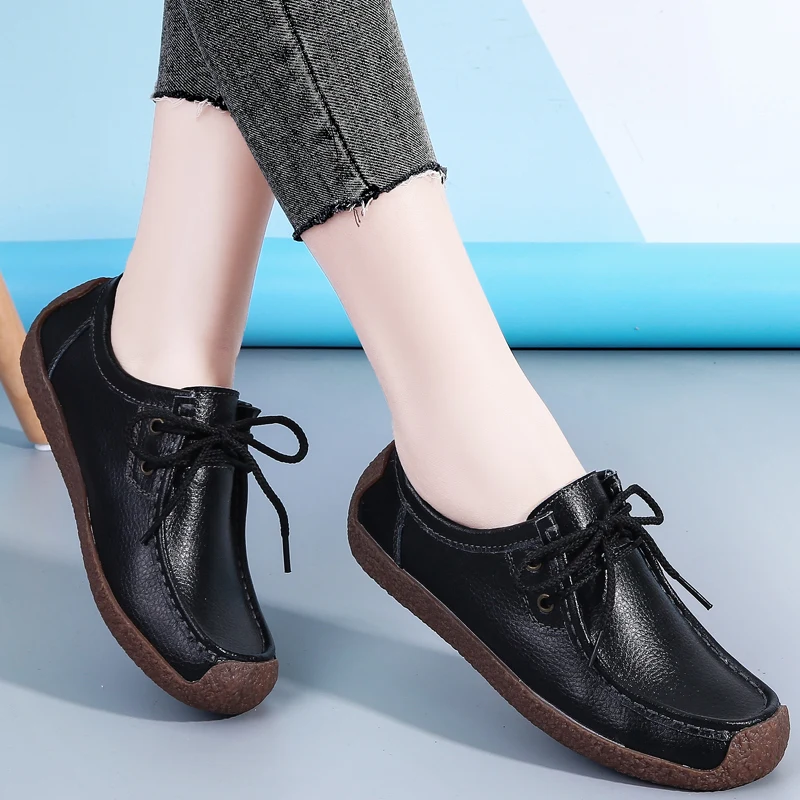 2024 New Women Casual Shoes Woman  Up Flats Sneakers Women Moccasins Designer Lo - £123.26 GBP