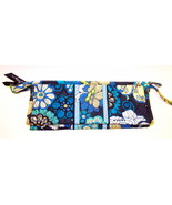 Vera Bradley Small Bow Cosmetic Mod Floral Blue New with Tags - $19.00