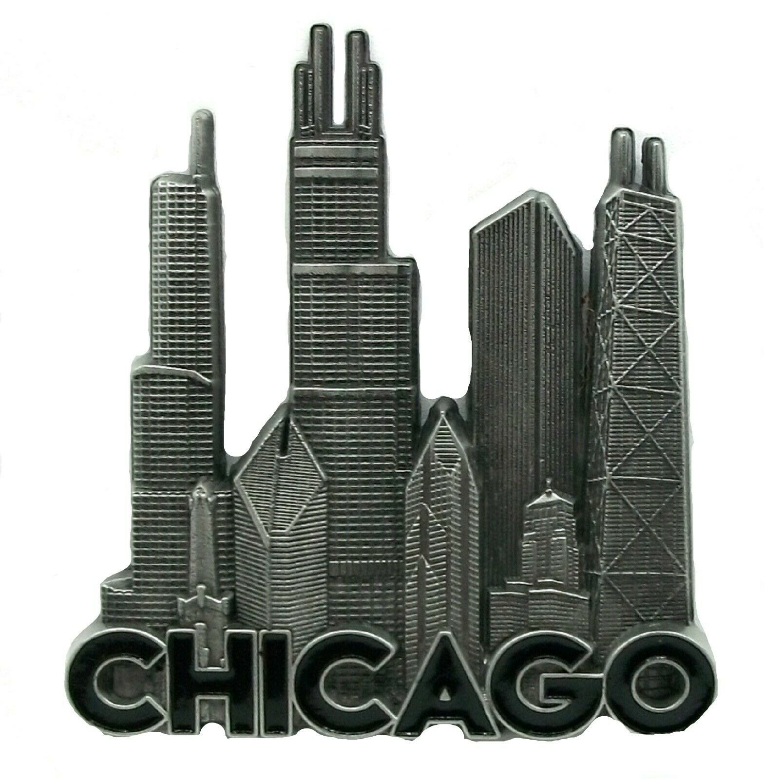 Primary image for Chicago Skyline Metal Fridge Magnet