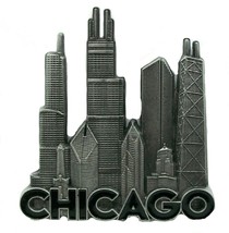 Chicago Skyline Metal Fridge Magnet - £6.67 GBP