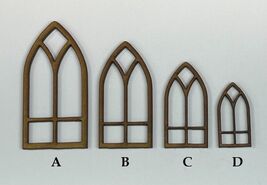 Windows x10 Terrain Building Bits 28mm Laser Cut MDF FAST SHIPPING US SE... - $2.99