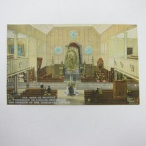 Postcard Quebec Canada Sainte Ste. Anne De Beaupre Temporary Church Interior - £7.84 GBP