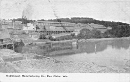 Eau Claire Wisconsin~Mc Donough Manufacturing COMPANY~1910 Pstmk Postcard - £8.44 GBP