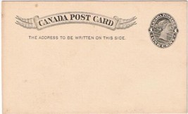 Ontario Postcard 1 Cent Black Large Queen Advertising London Bolt Works 1895 - £2.28 GBP