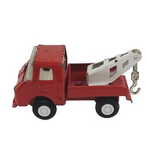 Vintage Pressed Steel Red Tow Truck Wrecker Made In Japan like Tonka mini - £4.65 GBP