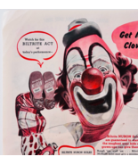 1953 Biltrite Advertisement Lou Jacobs Ringling Brothers Circus Clown Ma... - $34.99