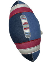 Pottery Barn Kids Football Pillow Accent Varsity Sports Bedding Red &amp; Blue 18&quot; - £10.47 GBP