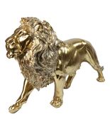 Large Gold Finish African Safari Regal Lion King of The Jungle Figurine ... - $2,091.04 MXN