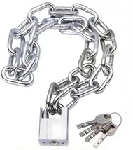 Premium Case-Hardened Security Chain For Motorcycles, Bike, Generator, G... - £32.35 GBP