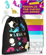 Personalize Your Own Drawstring Bag Craft Kit with Shimmery Foils - Uniq... - £11.65 GBP