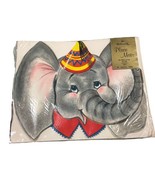 Vtg Hallmark Plans-A-Party Dumbo Elephants 7 Reuseable Paper Place Mats ... - £10.70 GBP